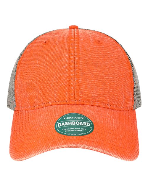 Dashboard Trucker Cap - Orange/ Grey