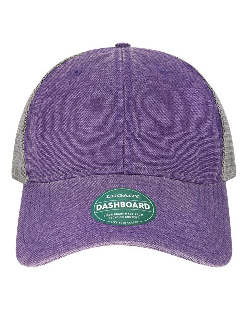 Dashboard Trucker Cap - Purple/ Grey