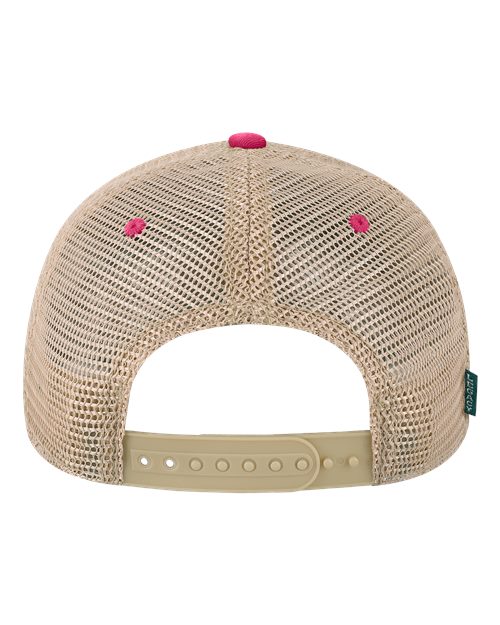 Old Favorite Trucker Cap - Dark Pink/ Khaki