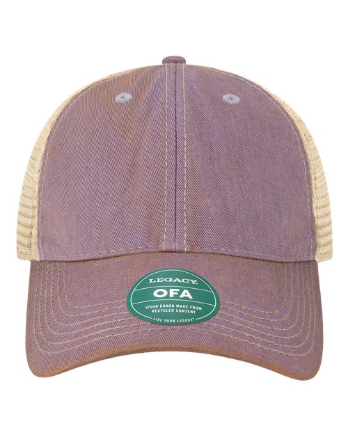 Old Favorite Trucker Cap - Lavender/ Khaki