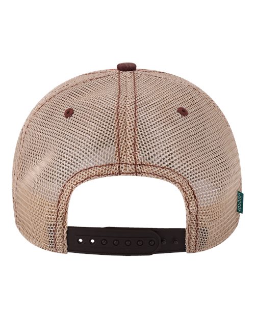 Old Favorite Trucker Cap - Red Stripe/ Khaki