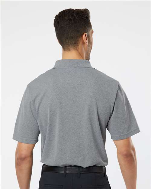 Men's Saratoga Performance Mini Mesh Polo - Heather Grey