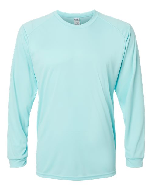 Unisex Long Islander Performance Long Sleeve T-Shirt - Aqua Blue