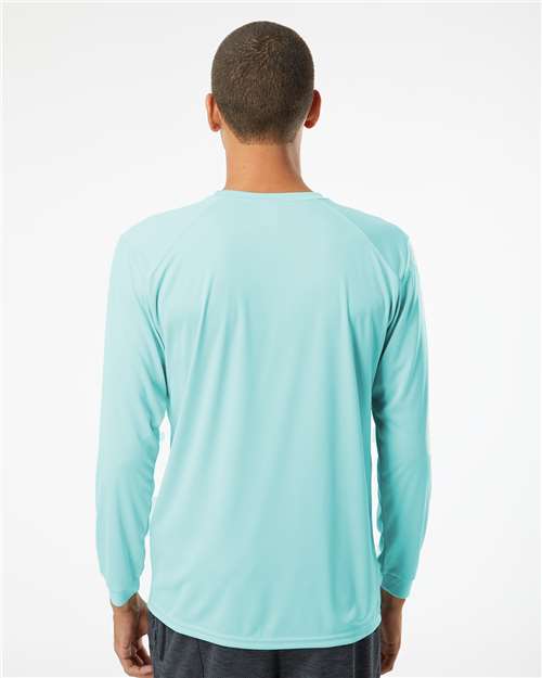 Unisex Long Islander Performance Long Sleeve T-Shirt - Aqua Blue