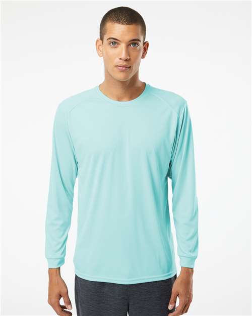 Unisex Long Islander Performance Long Sleeve T-Shirt - Aqua Blue