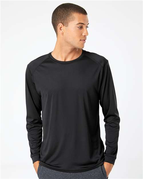 Unisex Long Islander Performance Long Sleeve T-Shirt - Black