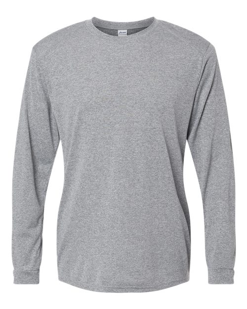 Unisex Long Islander Performance Long Sleeve T-Shirt - Heather Grey