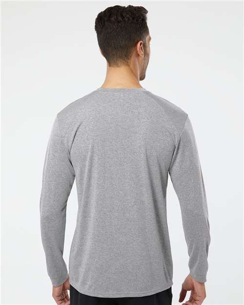 Unisex Long Islander Performance Long Sleeve T-Shirt - Heather Grey
