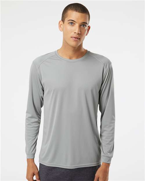 Unisex Long Islander Performance Long Sleeve T-Shirt - Medium Grey