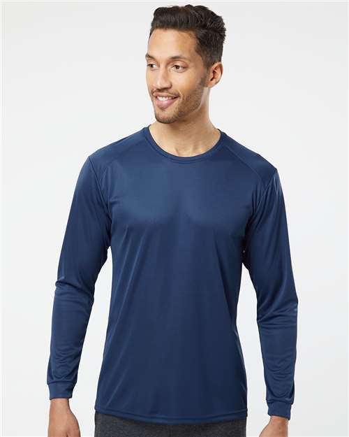 Unisex Long Islander Performance Long Sleeve T-Shirt - Navy