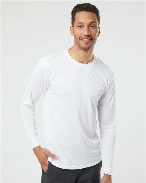 Unisex Long Islander Performance Long Sleeve T-Shirt - White