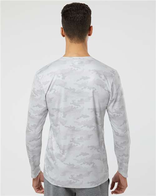 Unisex Pompano Performance Camo Long Sleeve T-Shirt - Aluminum
