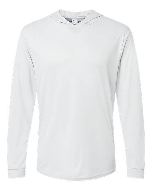 Unisex Bahama Performance Hooded Long Sleeve T-Shirt - Aluminum