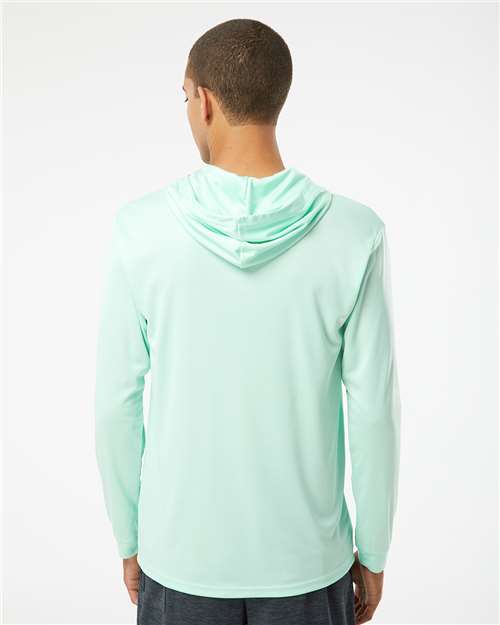 Unisex Bahama Performance Hooded Long Sleeve T-Shirt - Mint Green
