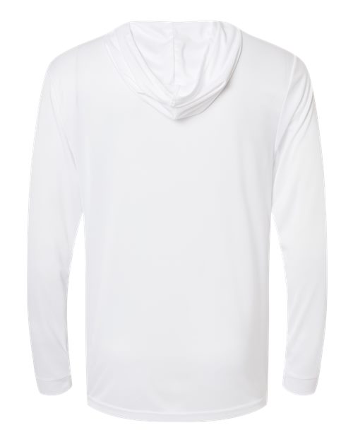 Unisex Bahama Performance Hooded Long Sleeve T-Shirt - White