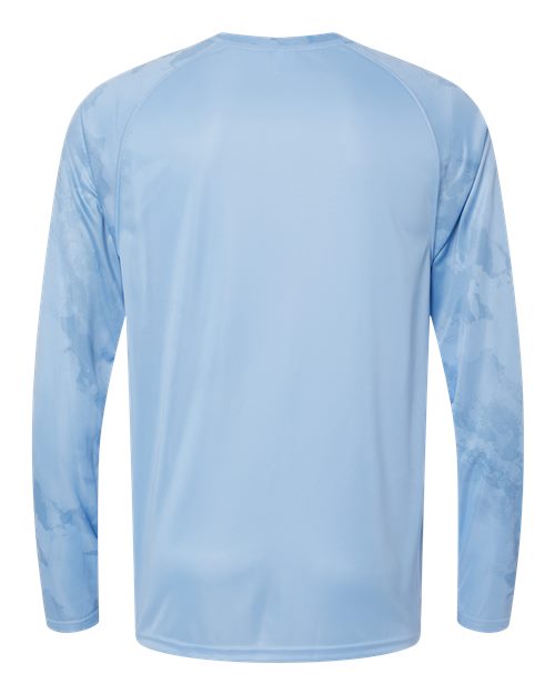 Unisex Cabo Camo Performance Long Sleeve T-Shirt - Blue Mist