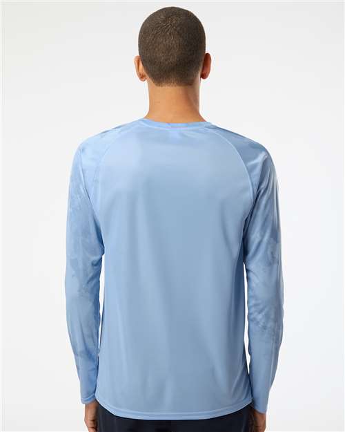 Unisex Cabo Camo Performance Long Sleeve T-Shirt - Blue Mist