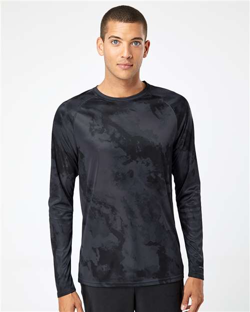 Unisex Cabo Camo Performance Long Sleeve T-Shirt - Graphite