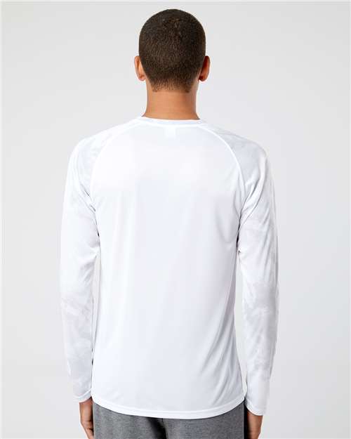 Unisex Cabo Camo Performance Long Sleeve T-Shirt - White