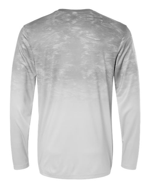 Unisex Montauk Oceanic Fade Performance Long Sleeve T-Shirt - Aluminum Fade