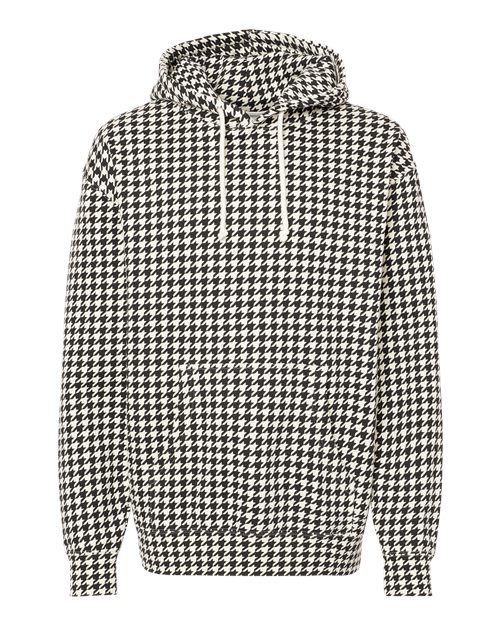 Unisex Heavyweight Hooded Sweatshirt - Houndstooth