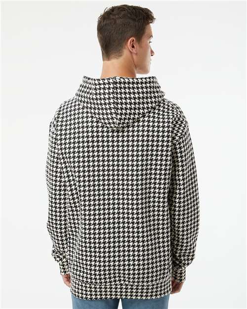 Unisex Heavyweight Hooded Sweatshirt - Houndstooth
