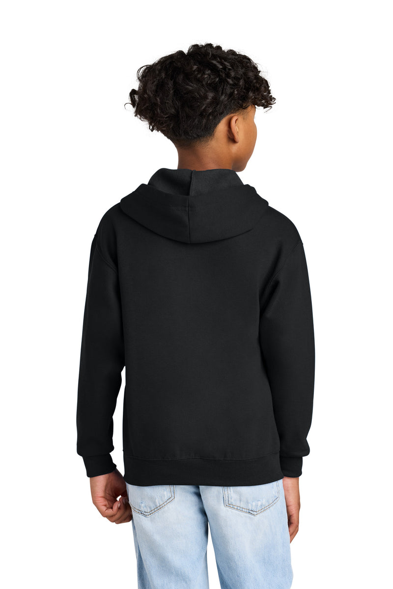 Jerzees - Youth NuBlend Full-Zip Hooded Sweatshirt - Black