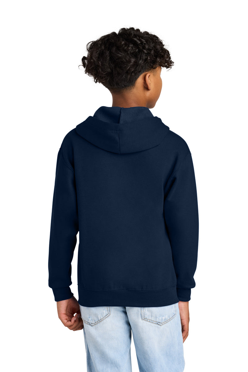 Jerzees - Youth NuBlend Full-Zip Hooded Sweatshirt - J. Navy