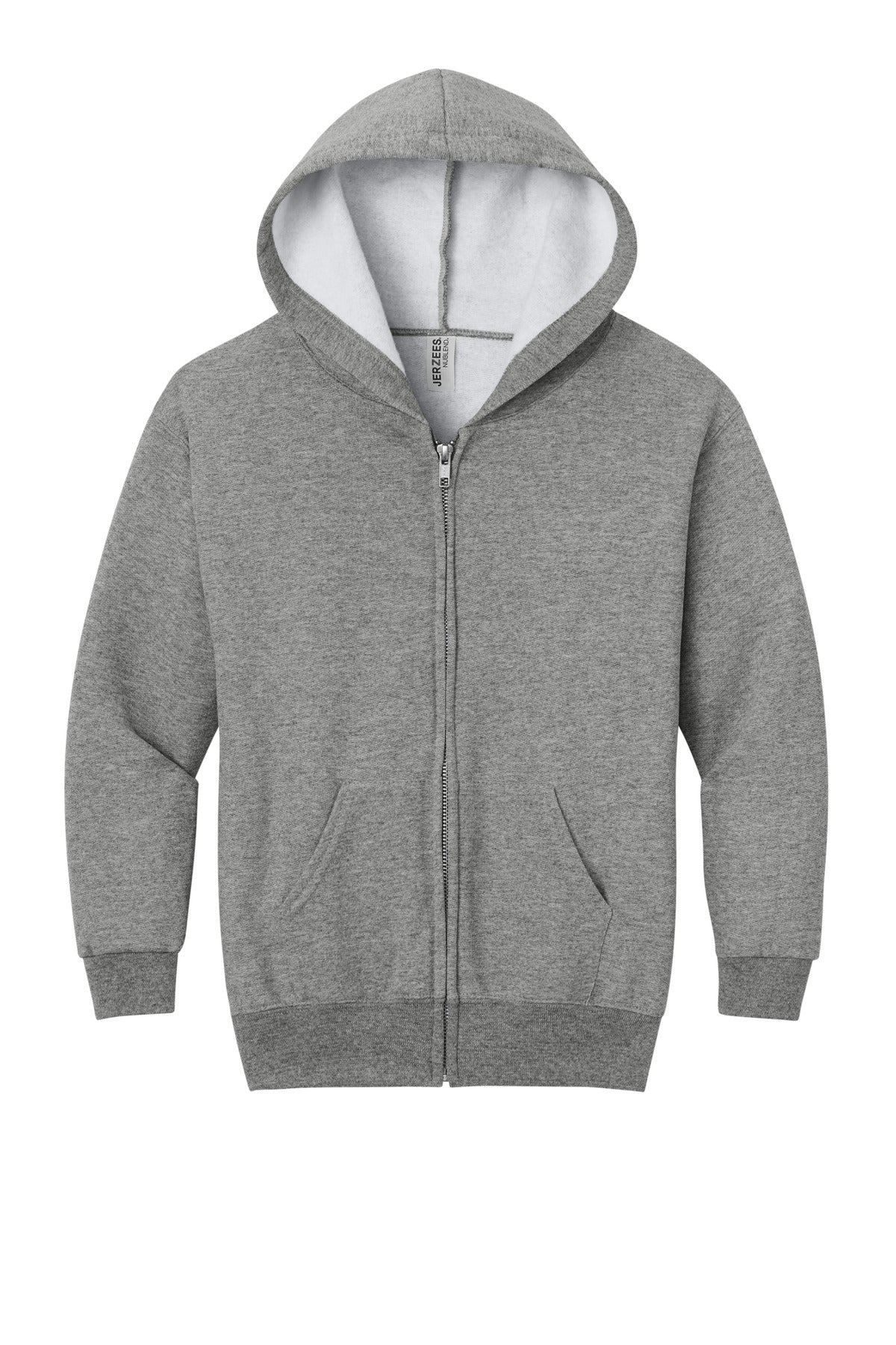 Jerzees - Youth NuBlend Full-Zip Hooded Sweatshirt - Oxford