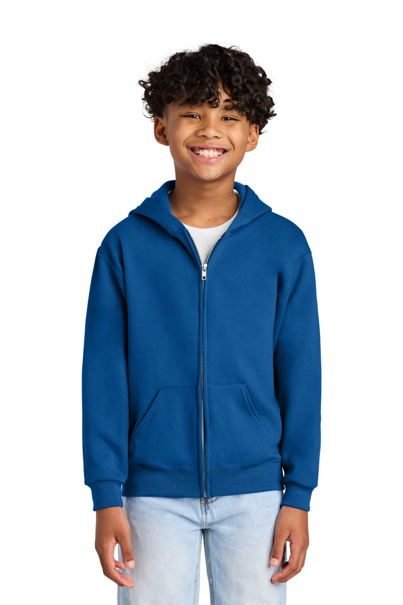 Jerzees - Youth NuBlend Full-Zip Hooded Sweatshirt - Royal
