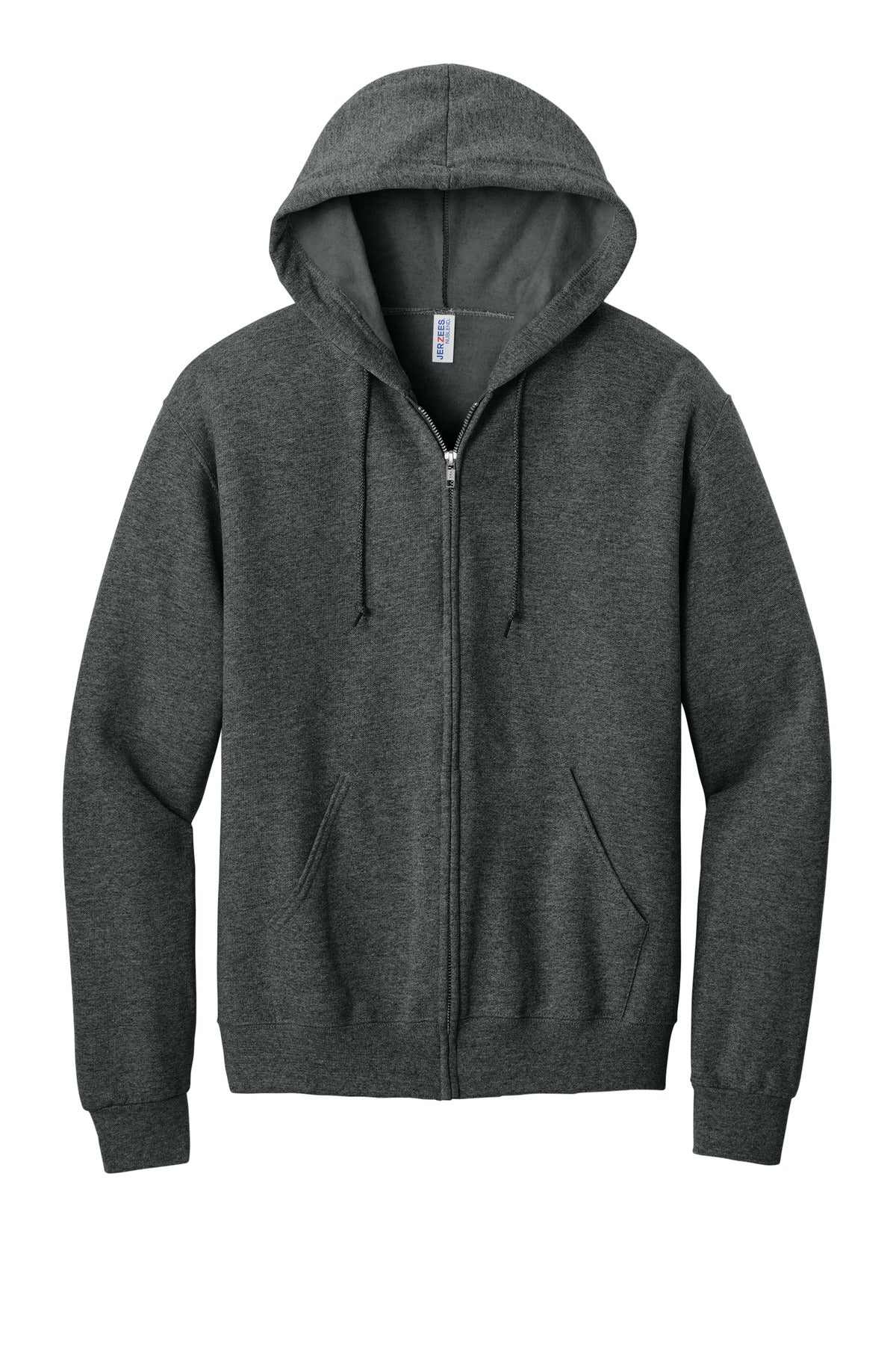 Jerzees - NuBlend Full-Zip Hooded Sweatshirt - Black Heather