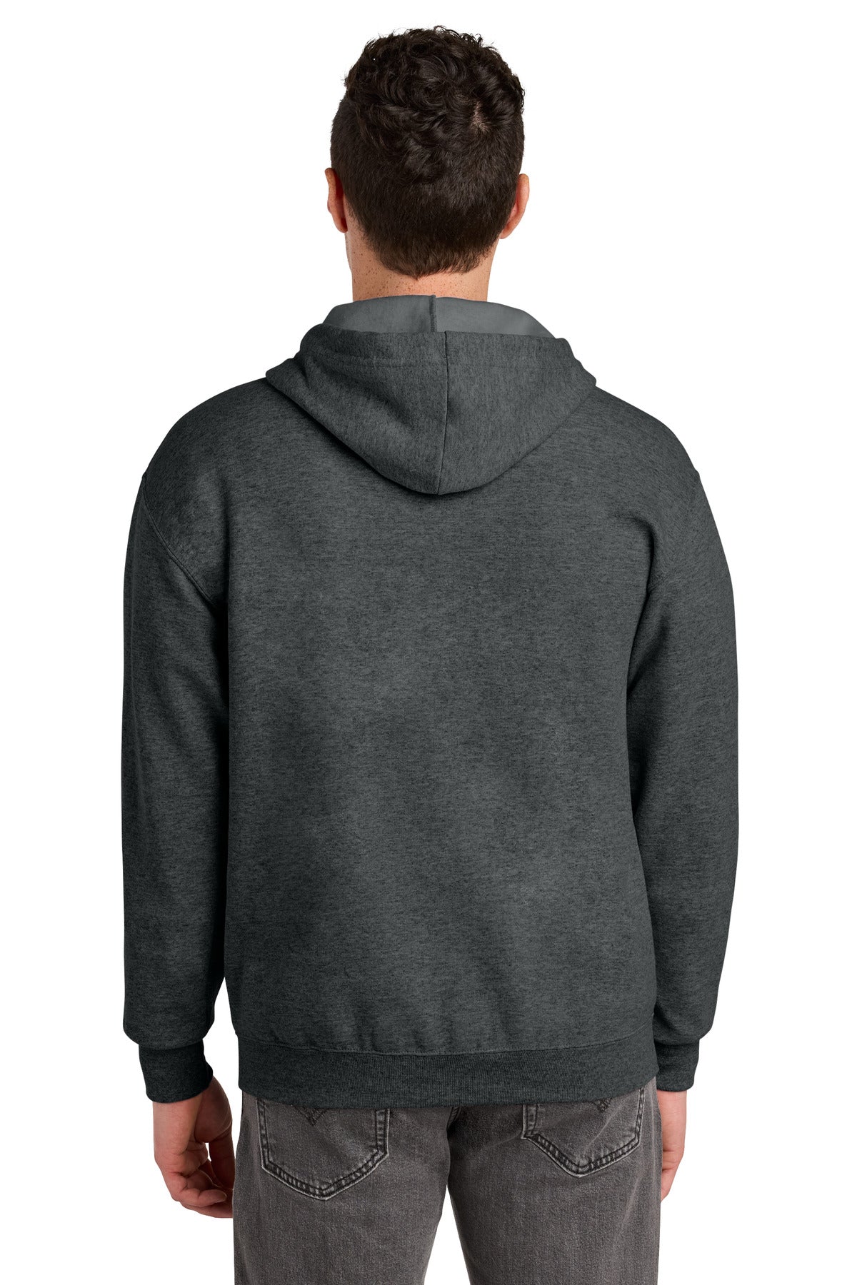 Jerzees - NuBlend Full-Zip Hooded Sweatshirt - Black Heather