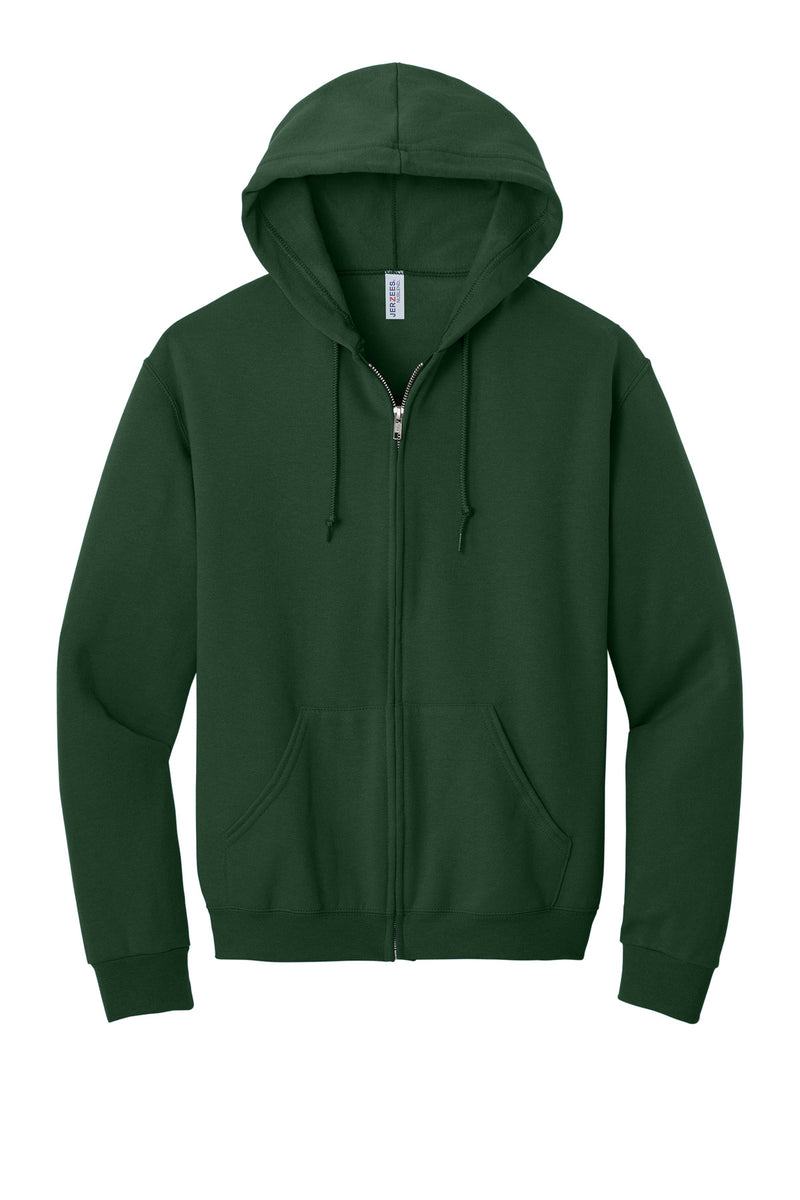 Jerzees - NuBlend Full-Zip Hooded Sweatshirt - Forest Green
