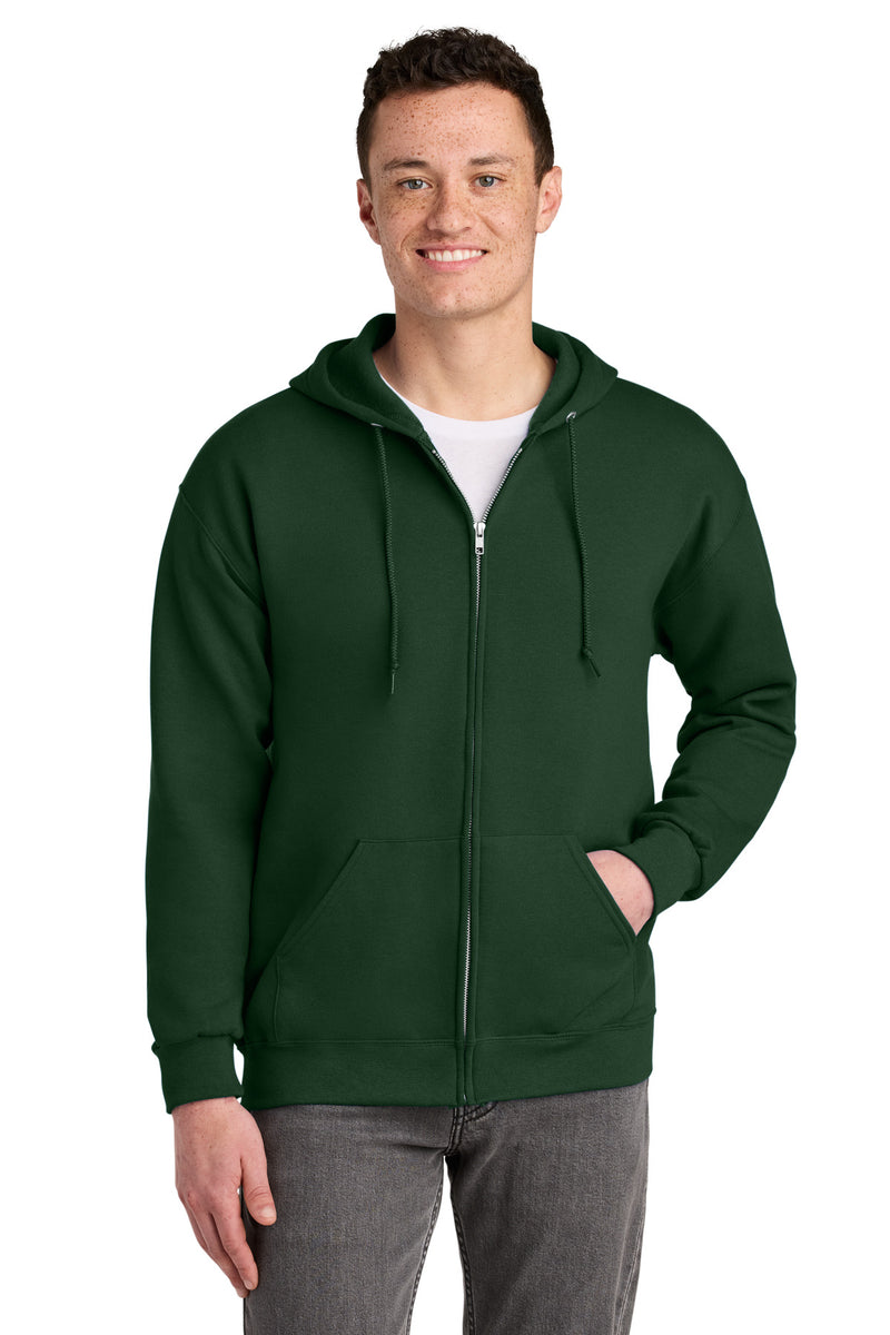 Jerzees - NuBlend Full-Zip Hooded Sweatshirt - Forest Green