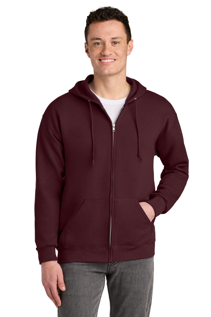 Jerzees - NuBlend Full-Zip Hooded Sweatshirt - Maroon