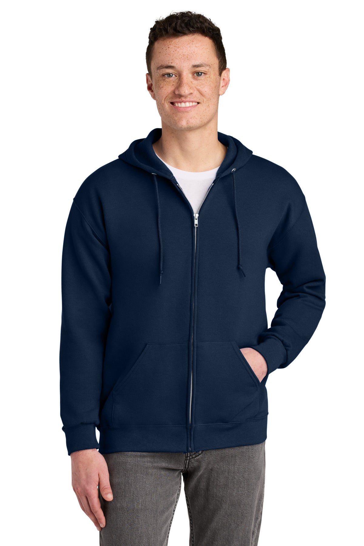 Jerzees - NuBlend Full-Zip Hooded Sweatshirt - J. Navy