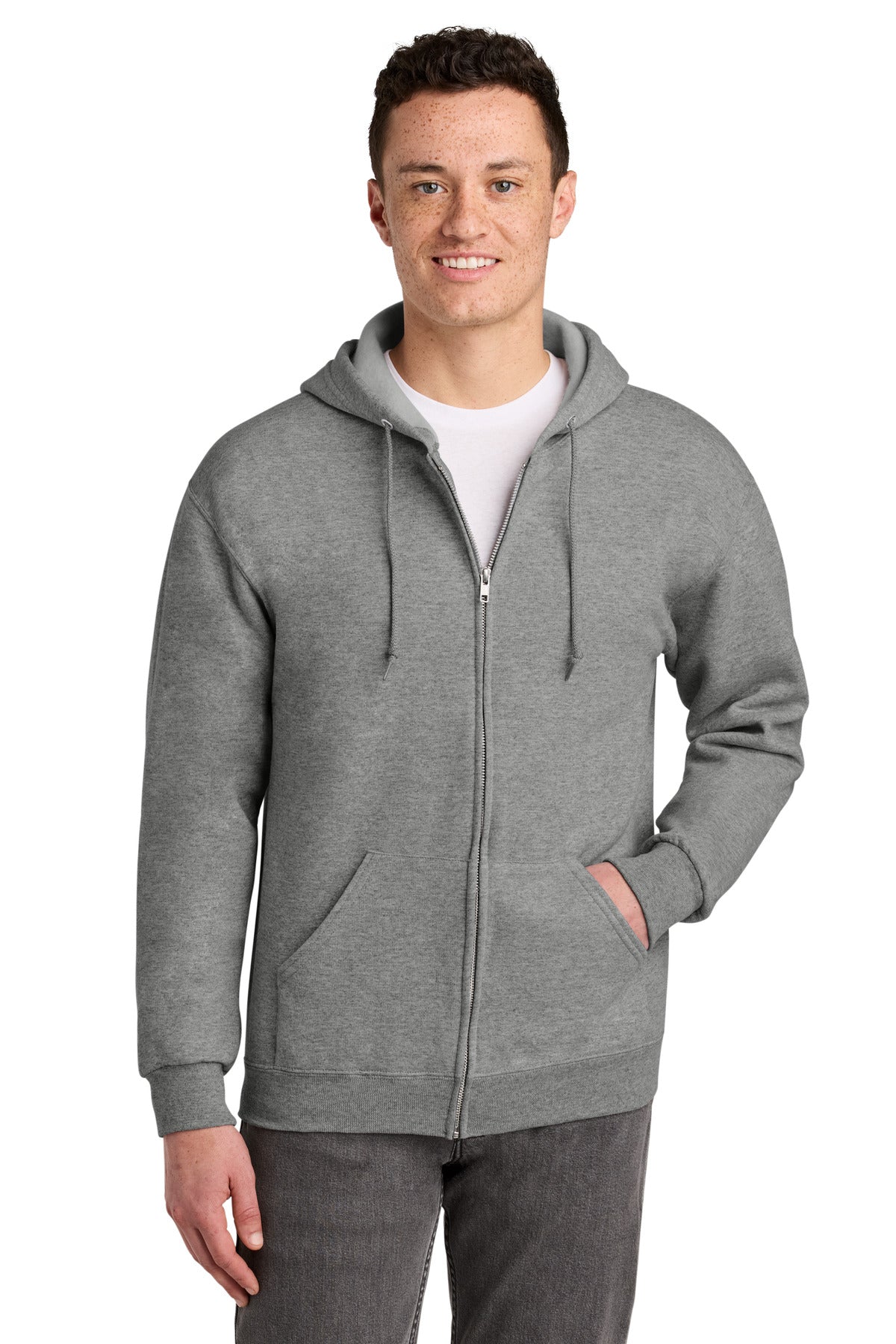 Jerzees - NuBlend Full-Zip Hooded Sweatshirt - Oxford