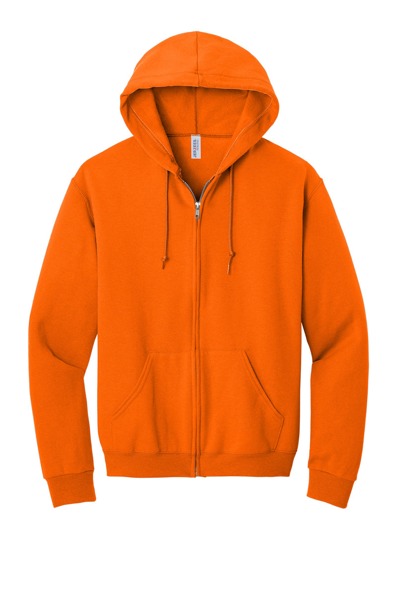Jerzees - NuBlend Full-Zip Hooded Sweatshirt - Safety Orange