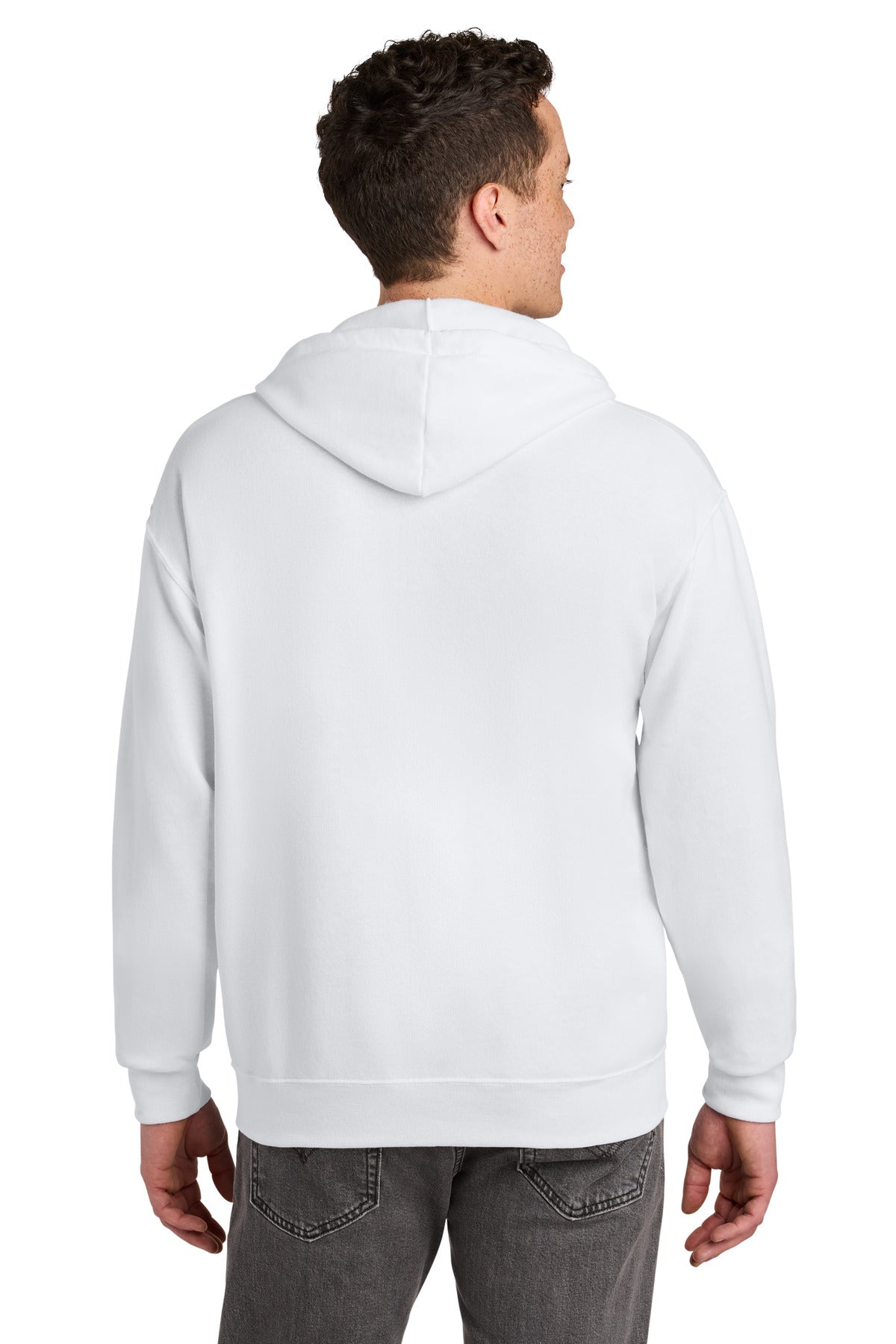 Jerzees - NuBlend Full-Zip Hooded Sweatshirt - White