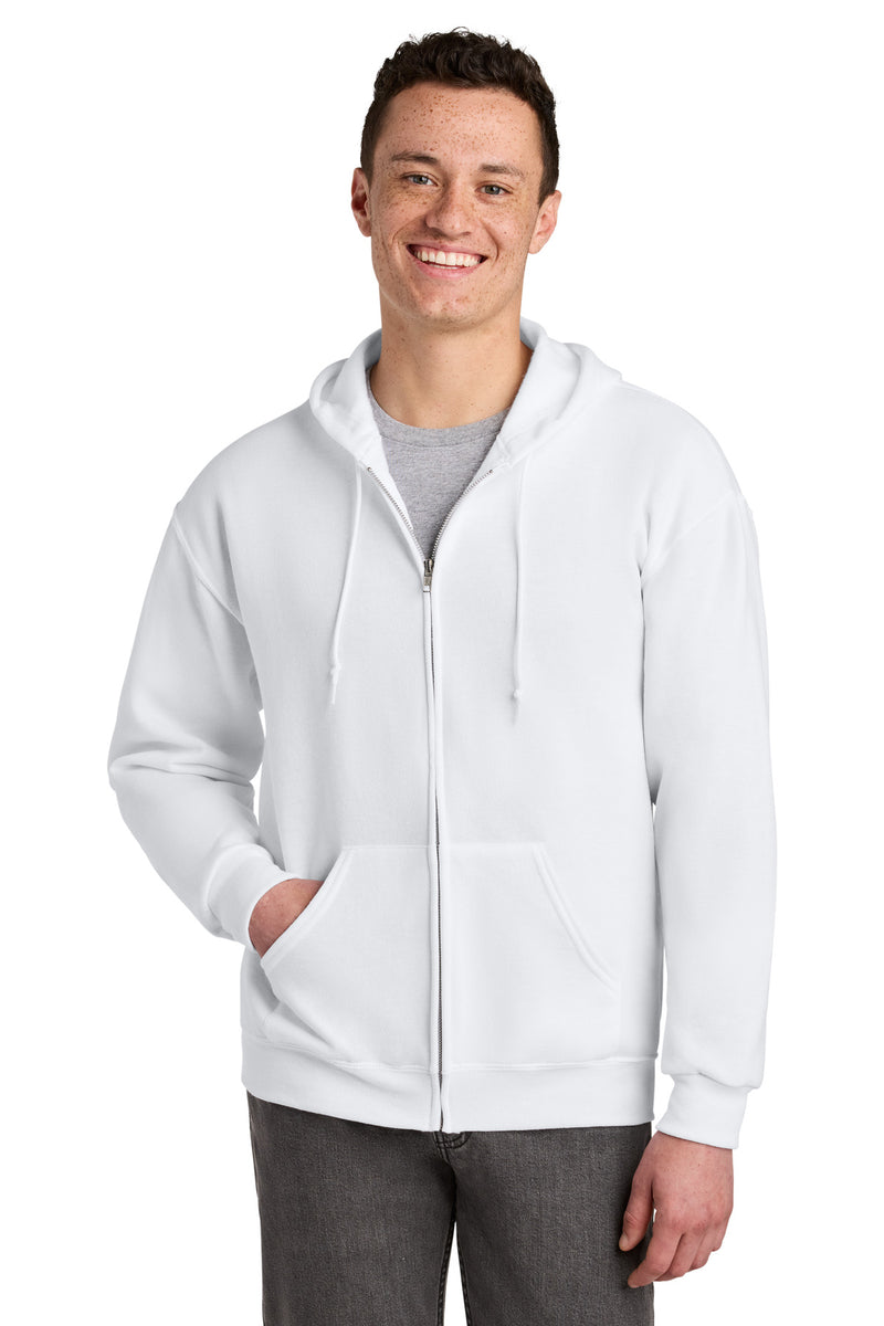 Jerzees - NuBlend Full-Zip Hooded Sweatshirt - White