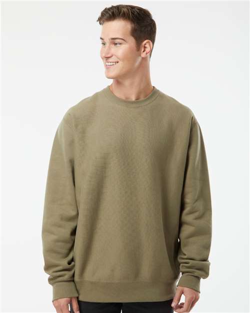 Unisex Legend Premium Heavyweight Cross-Grain Crewneck Sweatshirt - Olive