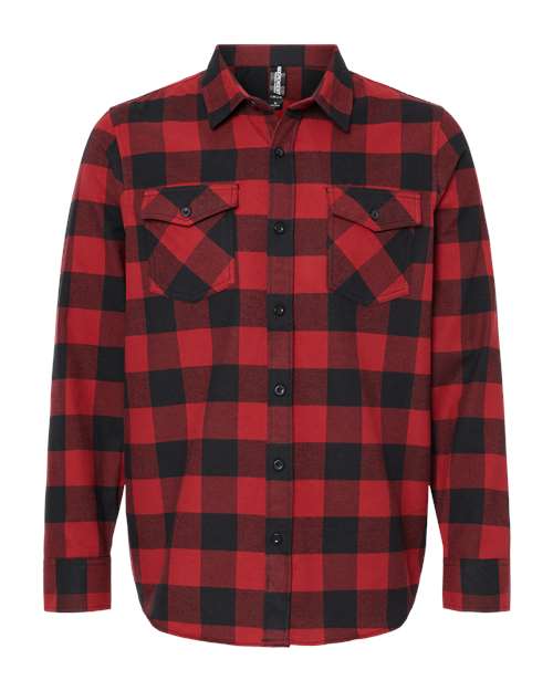 Unisex Flannel Shirt - Red/ Black