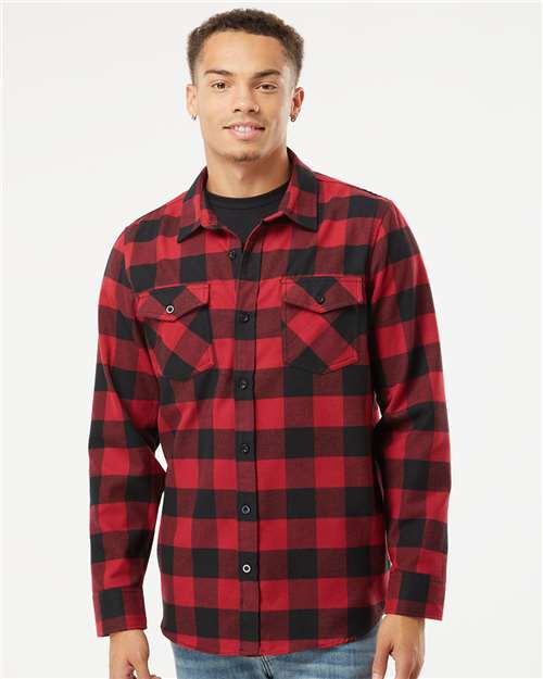 Unisex Flannel Shirt - Red/ Black