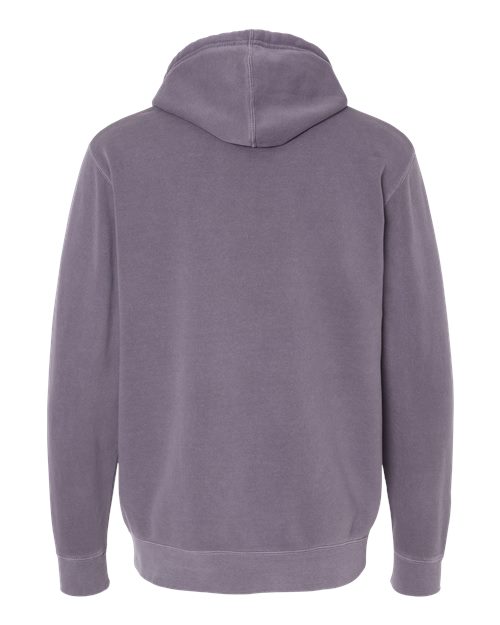 Unisex Midweight Pigment-Dyed Hooded Sweatshirt - Pigment Plum