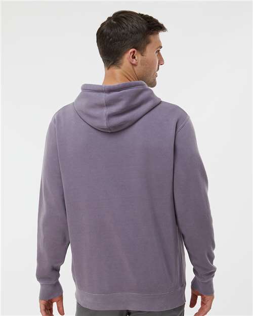 Unisex Midweight Pigment-Dyed Hooded Sweatshirt - Pigment Plum