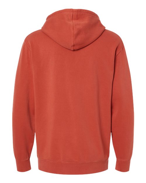 Unisex Midweight Pigment-Dyed Hooded Sweatshirt - Pigment Amber
