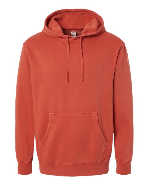 Unisex Midweight Pigment-Dyed Hooded Sweatshirt - Pigment Amber