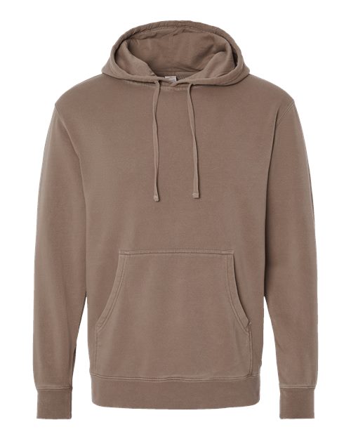 Unisex Midweight Pigment-Dyed Hooded Sweatshirt - Pigment Clay