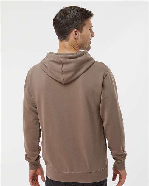 Unisex Midweight Pigment-Dyed Hooded Sweatshirt - Pigment Clay