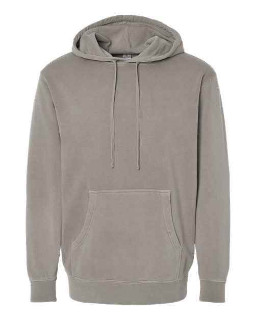Unisex Midweight Pigment-Dyed Hooded Sweatshirt - Pigment Cement
